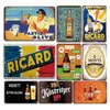 New Arrival Beer Brand Metal Painting Plate Sign Vintage Kitchen Bar Decor Plaque Cartel Metal Retro Ricard Tin Poster Cast Iron Signs 30X20cm W03