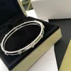 Bijoux Bracelet Ne se fanent jamais Timbre Bracelet Bracelet Femmes De Luxe Designer Lettre Bracelet Original 925 Argent Plaqué Cuivre Amoureux De Mariage Cadeau