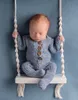 Keepsakes geboren Pography Props Baby Swing Chair houten baby's meubels zuigelingen po schietpartij prop accessoires 230314