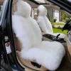 Nouveau universel laine housse de siège de voiture Capes de fourrure pour voitures Faux coussin de siège en peluche automne hiver Auto chaise protecteur pour Renault Clio