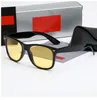 نظارات شمسية كلاسيكية بتصميم Rale Ban بإطار مربع ريترو للرجال والنساء مستقطبة 2140R نظارات شمسية للحماية من أشعة الشمس مع صندوق
