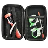 Colorful Silicone Pipe Travel Kit Portable Dry Herb Tobacco Oil Rigs Nails Tip Straw Dabber Spoon Storage Box Hand Stash Case Waterpipe Bong Cigarette Smoking Holder