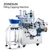 ZONESUN Roll-on Bottles Filling Capping Machine Deodorant Antiperspirant Essential oil Liquid Automatic Magnetic Pump ZS-AFC11