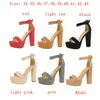 GAI Sandals Brand Elegant Women High Heels Pumps Super High Heel 13cm Women's Banquet Waterproof Platform Toe Sandals 230314