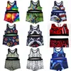 Women Clothes Sweatsuits Fashion Yoga Outfits Designer 2 Piece Swimwears Cartoon Printed Vest And Shorts Active Fitness Set