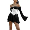 Bustiers Corsetsets elegante Corsário Cultura Top Women Lace Up Belt Bustier Sexy Cute Rave Roupet Ladies Rous