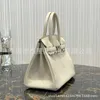 She Luxurys Bag Used to Sew Portable Women's Bk25bk30togo Leather Swift Leather Milkshake Platinum by