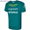 Wangcai01 DIY T-shirt Aston Martin Aramco Cognizant F1 2023 Officiële team T-shirt Man Breathab ISURE T-shirt in de zomer 0315H23