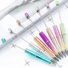 1 pc Ballpoint Pen Bead Diy Plastic Beadable School Office Writing Supplies briefpapier bruiloft cadeau