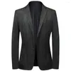 Ternos masculinos Mens Cordamento Blazers outono Moda de inverno masculino Slim Casual Ano