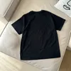 Super Hoge Kwaliteit Italië Designer T-shirt 100% Katoen Heren Dames Ronde Hals Letters Bedrukt Zwart Wit T-Shirt Tops
