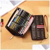 Porte-monnaie Royal Pa Wallet Womens Long Large Capacity Card Bag Antivol Brush Peut contenir un téléphone portable Drop Delivery Bags Lage Access Dhvdw