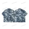 xinxinbuy T-shirt da uomo firmata 23ss cielo stellato Denim stampa mimetica cotone manica corta donna Nero Bianco blu 302598 M-2XL