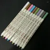 PC Metallic Colored Ink Water Chalk Pen for Scrapbook Po Ritning Akvarell Art Marker Gel Pens Stationery