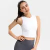 LL Femmes Yoga Sport Soutien-Gorge Haut Court Moulante Réservoir pour Fitness Bras Fille Haute Élasticité Sport Réservoir Sous-Vêtements En Cours D'exécution Gym