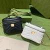 Högkvalitativ Mini Marmont sminkväskor dam necessär mans Designers handväska axel äkta läder Lyx handväska tote kosmetisk väska rossbody clutch kosmetika