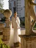 Пляжные летние русалка свадебные платья глубокие v шея цветы аппликации без спины невесты элегантные свадебные платья