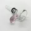 Accesorios para fumar Control deslizante de vástago de vidrio de 9,5 mm de diámetro para cachimbas estilo embudo Bong hembra de 9 mm con mango Fabricación Vástago inferior simple masculino para tubería de agua