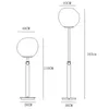 Floor Lamps IKVVT Modern Irregular Lamp Plating Length Adjustable LED Standing Light For Restaurant Livingroom Bedroom Indoor Decor