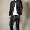 Giacche da uomo Street High Autumn Mens Bomber Jacket Colletto alla coreana Manica lunga Harajuku Capispalla casual Cerniera gotica Nero Cargo MaleMen's