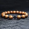 Bedelarmbanden Gebed Gebed Heren Natural Stone Wood Pearlstone Bracelet kralen Kruismeditatie Dames Yoga sieraden Verjaardag cadeau