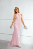 Prom Dresses Party Dark V Pink Mermaid kjol Slim Back Light Luxury Thin Prom Dress M451096