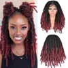 Hair Full Lace Wig Crochet Braids Faux Locs Braids Messy Hair Wigs With Baby Hair for Women Synthetic 20factory direct