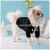 Dog Apparel Designer Clothes Brands Spring Coats Small Fragrance Pet Sweater For Cardigan Schnauzer Bomei Teddy Corgi Pug Dogs Cat P Dh8Rr