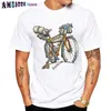 wangcai01 diy tシャツ固定ギアbicycサイクリストペインティングTシャツ新しい夏の男短seveロードバイクスポーツ愛好家ホワイトカジュアルボーイティーヴィンテージトップ0315h23