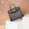 Bag Ostrich Platinum Designer Leather Women's Leather Women's Fashion Trend Large Capacity 30 Women's Handbag