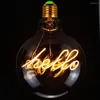 Ampoule rétro Edison 4W 230V, Filament pour maison, bricolage, Led en spirale, lampes d'éclairage jaune chaud pour la décoration