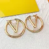 Cubic Zirconia örhängen Studs Gold Plated Hoop Earing Luxury For Women Orrous Girls Designer Jewelry Earring Valentine's Day Gift Engagement Ohrringe Vintage