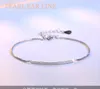 Bracelets porte-bonheur mode rétro argent plaqué Tube Horizontal Bracelet incurvé été femmes fête bijoux fille cadeau d'anniversaire