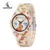 Intero BOBO BIRD Orologi da donna Bamboo Wood Quartz Butterfly Hour Brand Designer Festival Regali con Box Drop 2336