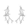 Dangle Earrings Deer Antlers For Women Men Silver Color Small Animal Hip Hop Crystal Drop Stud Earring Ear Accessories Jewelry Gifts