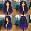 Straight Goddess Locs Full Lace Wigs for Black Women 26 Goddess Faux Locs Crochet Hair Synthetic Natural Wavy Braids Wig Blac