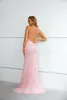 Prom Dresses Party Dark V Pink Mermaid kjol Slim Back Light Luxury Thin Prom Dress M451096