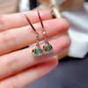 Stud Earrings Super Top Quality Natural And Real Emerald Earring 925 Sterling Silver Fashion For Women