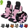 New Update Front 2PCS Car Seat Covers Set Universal Polyester Fabric Auto Protect Covers Car Seat Protector For REX II For LIBERO