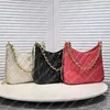 Top 22cc hobo 30 cm luxe goederen schoudertas designer tassen vrouw echte lederen crossbody tassen mode high-end ketting bagss dame turnus