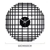 Настенные часы творческий подход в северном стиле молчание черное современное простое декоративное абстрактное обезведи