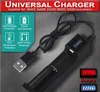 Chargeur de batterie universel intelligent USB 37V LiIon fente unique adapté pour 18650 26650 32650 18500 14500 rechargeable D4 UM25839935