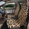 Fundas de asiento de coche Leopard Animal Print Front Set Cheetah Pattern Protector de vehículo para coches Sedan SUV