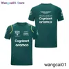 wangcai01 diy tシャツカミゼタスデアストンマーティンF1パラホンブレy mujer camisa deportiva con cuello redondo y diseo de coche de carreras del del equipo f 0315h23