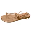 С фруктовой флопкой Женщины Flat Beach 747 Summer Sandals Shose Strappy Open Toe Shoe Cross Bess 2024 Женщина № 5.21 734 430