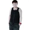 Dameshoeders Tomboy Lesbian FTM Zipper Lange borst binder tailla Trainer Body Corset Tank Tops Cosplay Flatten Breast Shaperwear Underwear