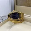 Luxus-Damenarmbanduhr mit goldenem Schlangenarmband, Top-Marken-Diamant-Edelstahl-Armbanduhr für Damen, Weihnachten, Valentinstag, Muttertagsgeschenk