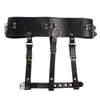 Erwachsene Spielzeug IKOKY Keuschheitsgürtel Harness Zauberstab Halter PU Lederband Erzwungener Orgasmus SM Bondage Weiblicher Masturbator Sex Für Frauen 230314