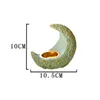 Candle Holders Exquisite Moon Crescent Resin Holder Incense Tube Coffee Shop Study Bedroom Decoration Ornaments