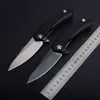 Top Qualität G0095 Flipper Klappmesser 5Cr13Mov Stone Wash/Satin Klinge G10 Griff Kugellager EDC Taschenordner Messer Outdoor-Werkzeuge
